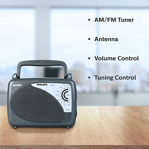 Philips Radio DL167/94 with MW/SW/FM Bands, 2xR20 (UM1),External 3V DC (Optional)(OPEN BOX) Philips Radio DL167/94 with MW/SW/FM Bands, 2xR20 (UM1),External 3V DC (Optional)(OPEN BOX)